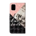 For Samsung Galaxy A71 4G Oil Embossed 3D Drawing Leather Phone Case(Stitching Marble)