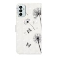 For Samsung Galaxy M23 Oil Embossed 3D Drawing Leather Phone Case(Couple Dandelion)