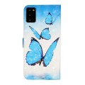 For Samsung Galaxy Note20 Oil Embossed 3D Drawing Leather Phone Case(3 Butterflies)