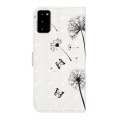 For Samsung Galaxy Note20 Oil Embossed 3D Drawing Leather Phone Case(Couple Dandelion)