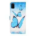 For Samsung Galaxy S20 Oil Embossed 3D Drawing Leather Phone Case(3 Butterflies)
