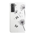 For Samsung Galaxy S22+ 5G Oil Embossed 3D Drawing Leather Phone Case(Couple Dandelion)