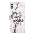 For Samsung Galaxy S23+ 5G Oil Embossed 3D Drawing Leather Phone Case(Words Marble)