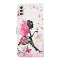 For Samsung Galaxy S23 FE 5G Oil Embossed 3D Drawing Leather Phone Case(Flower Fairy)