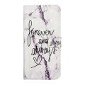 For Samsung Galaxy S23 FE 5G Oil Embossed 3D Drawing Leather Phone Case(Words Marble)