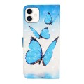 For Samsung Galaxy A05 Oil Embossed 3D Drawing Leather Phone Case(3 Butterflies)