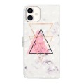 For Samsung Galaxy A05 Oil Embossed 3D Drawing Leather Phone Case(Triangular Marble)