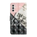 For Samsung Galaxy A05s Oil Embossed 3D Drawing Leather Phone Case(Stitching Marble)