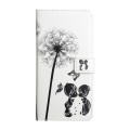 For Samsung Galaxy A15 Oil Embossed 3D Drawing Leather Phone Case(Couple Dandelion)