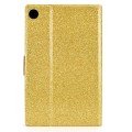 For Samsung Galaxy Tab A9 Glitter Powder Leather Tablet Case(Gold)