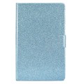 For Samsung Galaxy Tab A9 Glitter Powder Leather Tablet Case(Blue)