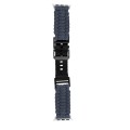 For Apple Watch Ultra 2 49mm Paracord Plain Braided Webbing Buckle Watch Band(Grey)