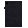 For Samsung Galaxy Tab A9 Embossed Tower Flip Leather Tablet Case(Black)