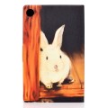 For Samsung Galaxy Tab A9 Electric Pressed Colored Drawing Leather Tablet Case(Bugs Bunny)