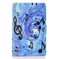 For Samsung Galaxy Tab A9 Electric Horizontal Flat Painted Leather Tablet Case(Sheet Music)