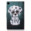 For Samsung Galaxy Tab A9 Electric Horizontal Flat Painted Leather Tablet Case(Dalmatian)