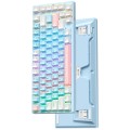 ONIKUMA G52 82 Keys RGB Lighting Wired Mechanical Keyboard, Type:Blue Switch(Sky Blue)