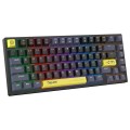 ONIKUMA G52 82 Keys RGB Lighting Wired Mechanical Keyboard, Type:Blue Switch(Black)