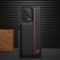 For Xiaomi Redmi Note 13 Pro 5G LC.IMEEKE 3 in 1 Carbon Fiber Texture Shockproof Phone Case(Black)