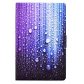 For Samsung Galaxy Tab A9 Electric Pressed Colored Drawing Leather Tablet Case(Water Droplets)