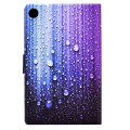 For Samsung Galaxy Tab A9 Electric Pressed Colored Drawing Leather Tablet Case(Water Droplets)