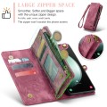 For Samsung Galaxy S23 FE CaseMe 008 Multifunctional Zipper Wallet Leather Phone Case with Lanyard(R