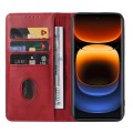 For vivo iQOO 12 Pro Magnetic Closure Leather Phone Case(Red)