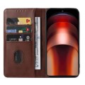For vivo iQOO Neo9 Magnetic Closure Leather Phone Case(Brown)