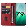 For vivo iQOO Z9 Magnetic Closure Leather Phone Case(Red)