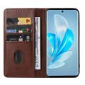 For vivo S17 Pro Magnetic Closure Leather Phone Case(Brown)