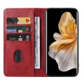 For vivo S18 Pro Magnetic Closure Leather Phone Case(Red)