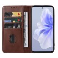 For vivo S18e Magnetic Closure Leather Phone Case(Brown)