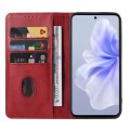 For vivo S18e Magnetic Closure Leather Phone Case(Red)