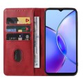 For vivo Y17s Magnetic Closure Leather Phone Case(Red)