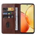 For vivo Y36 5G Magnetic Closure Leather Phone Case(Brown)