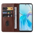 For vivo Y100i Magnetic Closure Leather Phone Case(Brown)