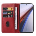 For vivo iQOO 12 Magnetic Closure Leather Phone Case(Red)