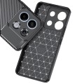 For Xiaomi Redmi Note 13 Pro+ Carbon Fiber Texture Shockproof TPU Phone Case(Black)