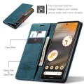 For Google Pixel 6A CaseMe 013 Multifunctional Horizontal Flip Leather Phone Case(Blue)