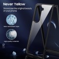 For Samsung Galaxy Z Fold4 Ultra-thin Transparent PC+TPU Phone Case(Black)