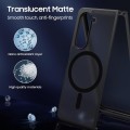 For Samsung Galaxy Z Fold5 MagSafe Ultra-thin Translucent PC+TPU Phone Case(Black)
