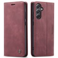 For Samsung Galaxy S23 FE 5G CaseMe 013 Multifunctional Horizontal Flip Leather Phone Case(Wine Red)