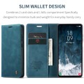 For Samsung Galaxy S23 FE 5G CaseMe 013 Multifunctional Horizontal Flip Leather Phone Case(Blue)