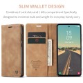 For Samsung Galaxy S23 FE 5G CaseMe 013 Multifunctional Horizontal Flip Leather Phone Case(Brown)