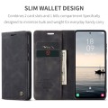 For Samsung Galaxy S23 FE 5G CaseMe 013 Multifunctional Horizontal Flip Leather Phone Case(Black)