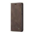 For Samsung Galaxy S24+ 5G CaseMe 013 Multifunctional Horizontal Flip Leather Phone Case(Coffee)