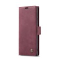 ForSamsung Galaxy S24 Ultra 5G CaseMe 013 Multifunctional Horizontal Flip Leather Phone Case(Wine Re