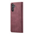 For Samsung Galaxy A35 5G CaseMe 013 Multifunctional Horizontal Flip Leather Phone Case(Wine Red)