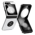 For Samsung Galaxy Z Flip5 PC + TPU Magnetic Phone Case with Invisible Ring Holder(Silver)