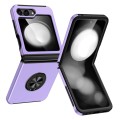 For Samsung Galaxy Z Flip5 PC + TPU Magnetic Phone Case with Invisible Ring Holder(Purple)